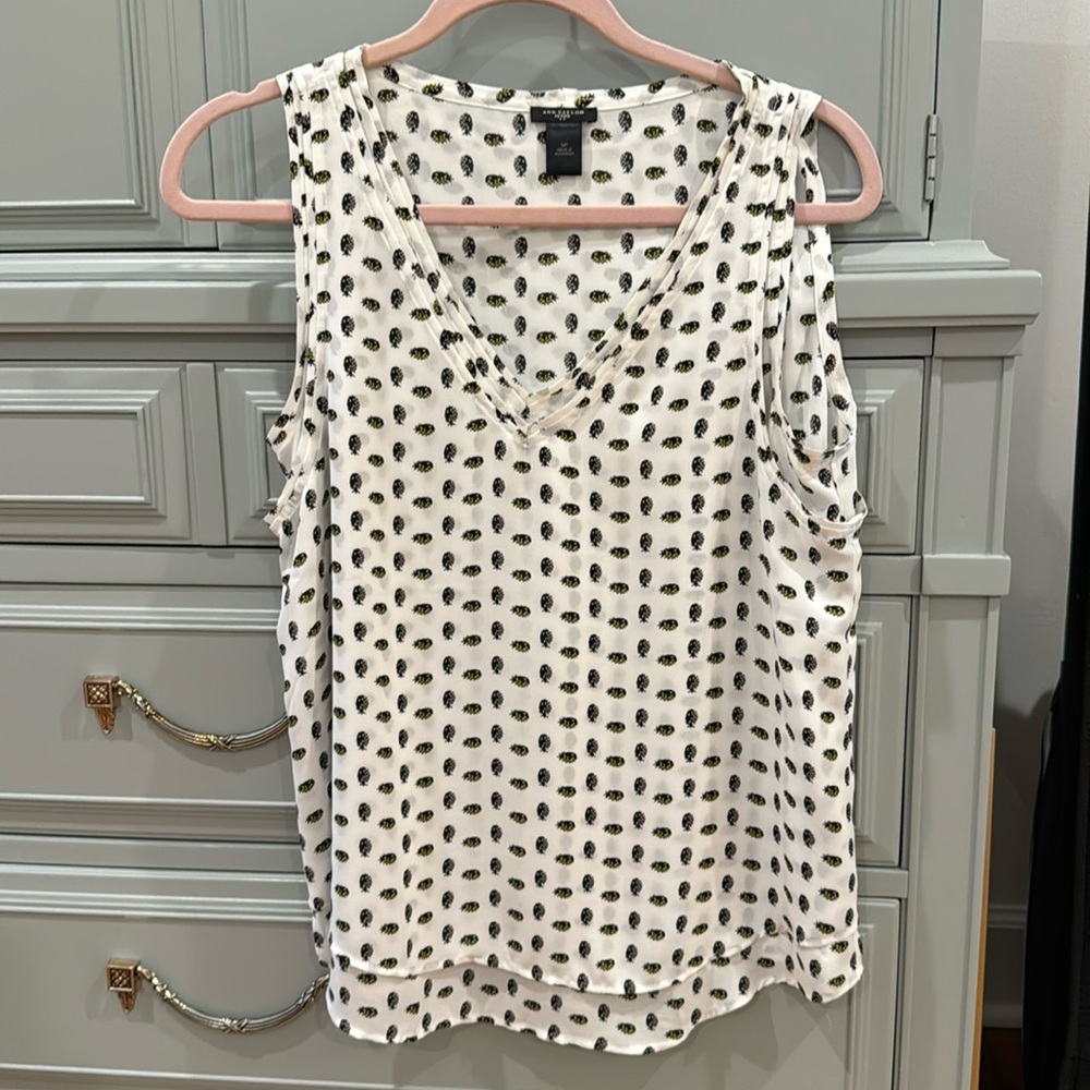 Ann Taylor sleeveless blouse